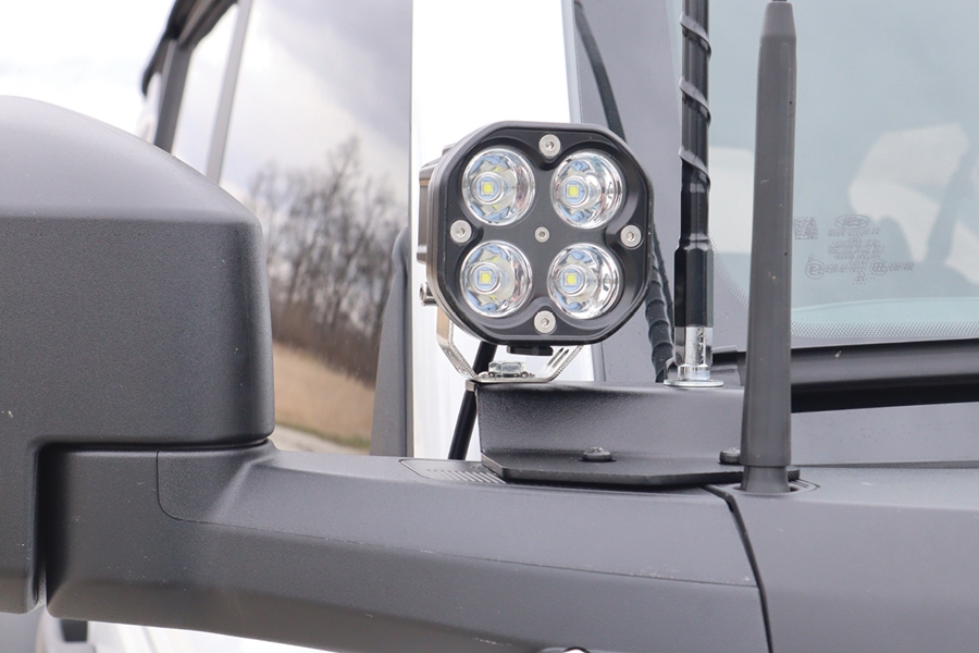 LOD Black Ops Single A-Pillar Base Light Mount - Black - Bronco 2021+