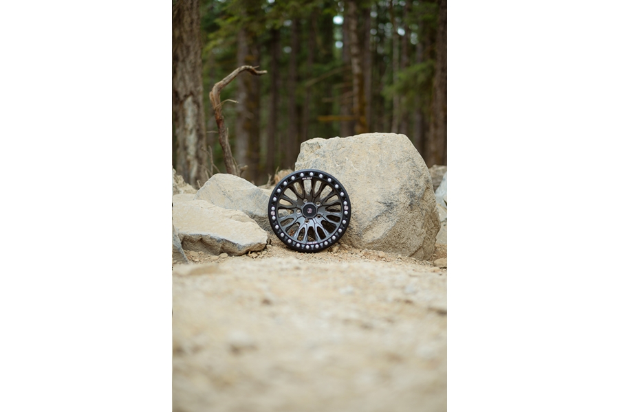 Baja Built RENEGADE Cast Beadlock Wheel, 17x9 5x5 -12mm - Satin Graphite - JT/JL/JK