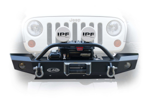 LOD Signature Series Mid-Width Front Bumper w/ Bull Bar Black Powder Coated