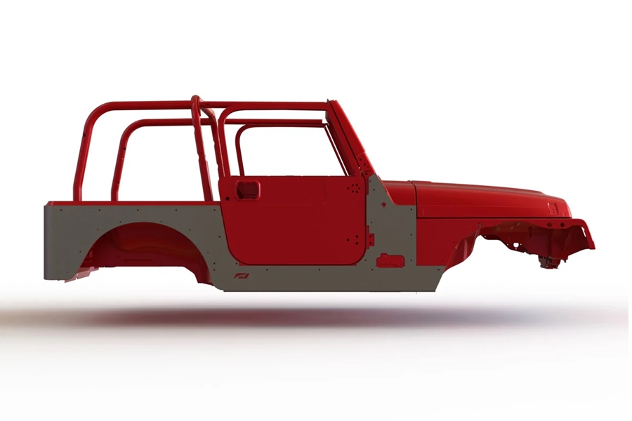 Motobilt Body Tub Armor - Bare - LJ/TJ