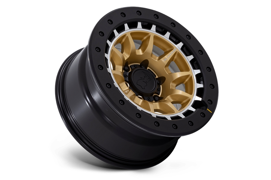 Black Rhino Tusk Wheel, 17x8.5 5x5 -10mm - Matte Gold - JT/JL/JK