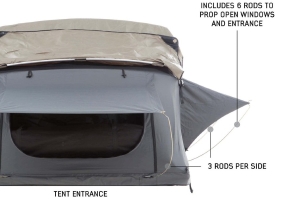 Overland Vehicle Systems Nomadic 2 Extended Roof Top Tent - Gray/Green
