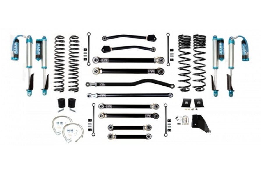 EVO Manufacturing 6.5in Enforcer Stage 4 Plus Lift Kit w/ Comp Adjusters - JT