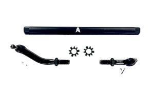Apex Chassis 2.5 Ton Drag Link Kit, No Flip - Black Aluminum - JT/JL 
