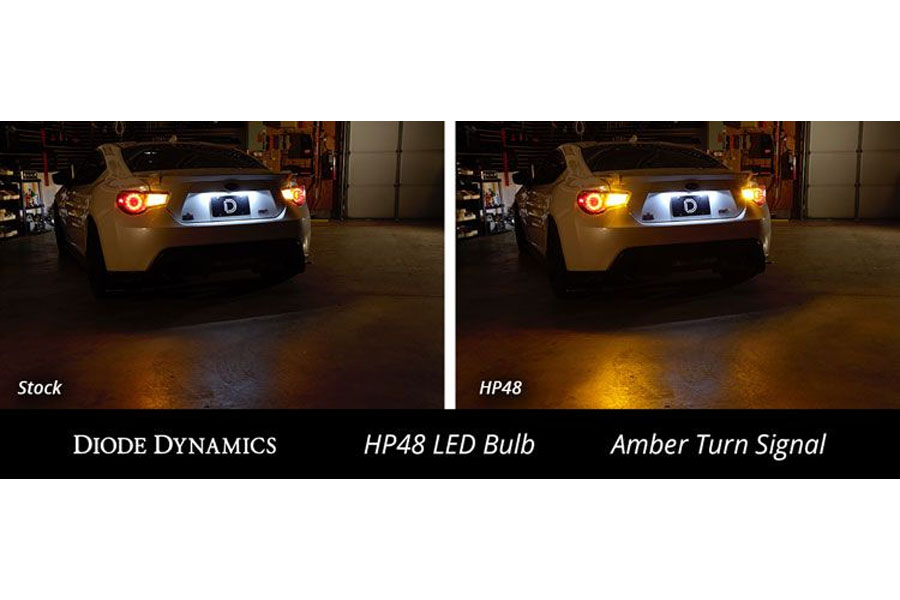 Diode Dynamics 7440/7443 HP48 Turn Signal LED Bulbs, Amber - Pair