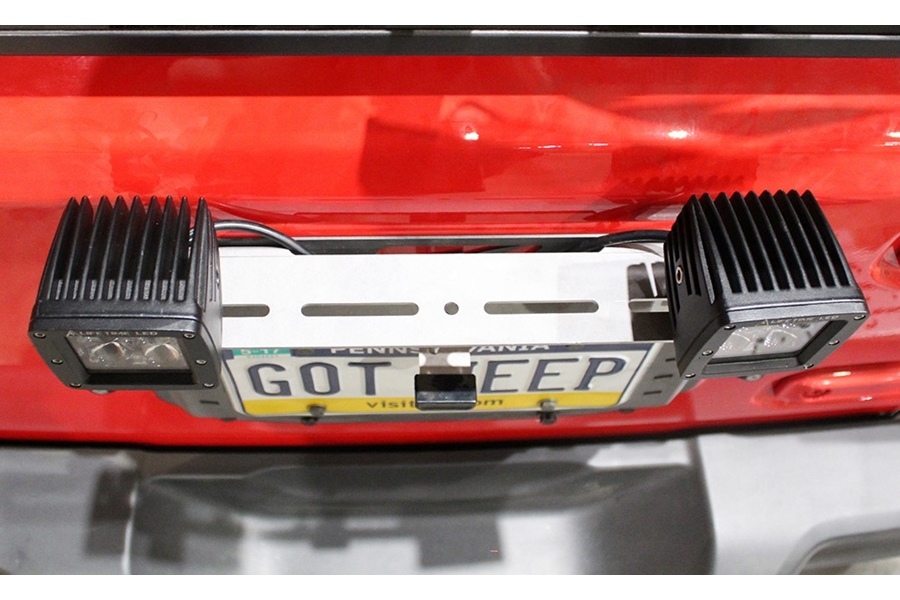 Motobilt Rear Light Bracket - Bare Steel - JL 