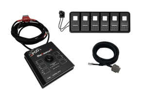 sPOD SourceLT Modular w/ LED Switch Panel and 84in Battery Cables - Green