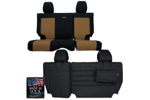 Bartact Rear Split Bench Seat Cover - Coyote/Coyote - JK 2011-12 4Dr