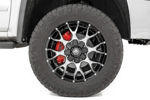 Rough Country Front and Rear Brake Caliper Covers - Red - JK  