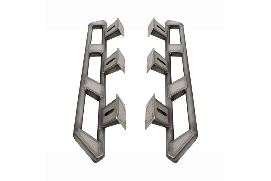 Motobilt Frame Mounted Rocker Guards - Bare - JL 4Dr
