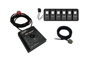 sPOD SourceLT Modular w/ LED Switch Panel and 84in Battery Cables - Amber
