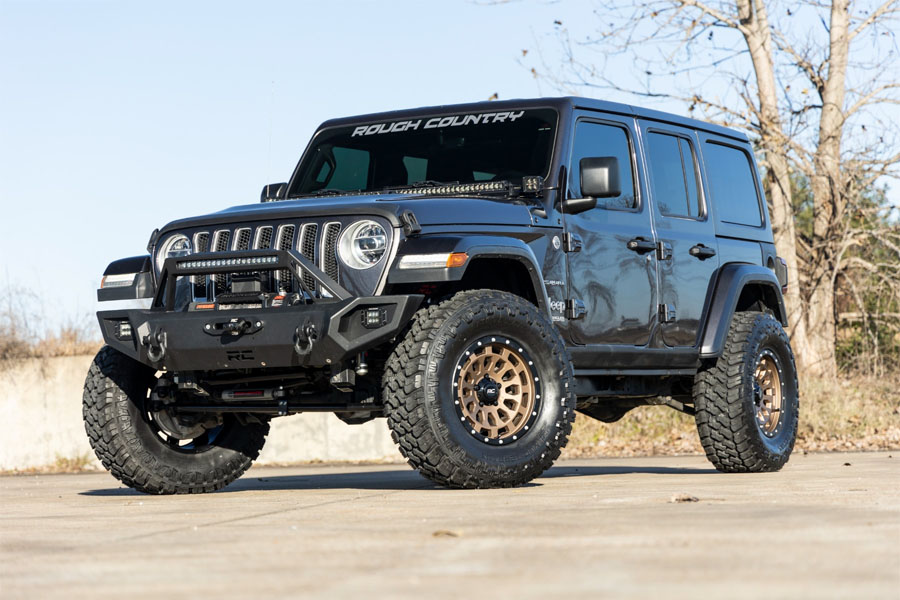 Rough Country 87 Series Wheel, 17x8.5 5x5 0mm - Bronze/Black - JT/JL/JK