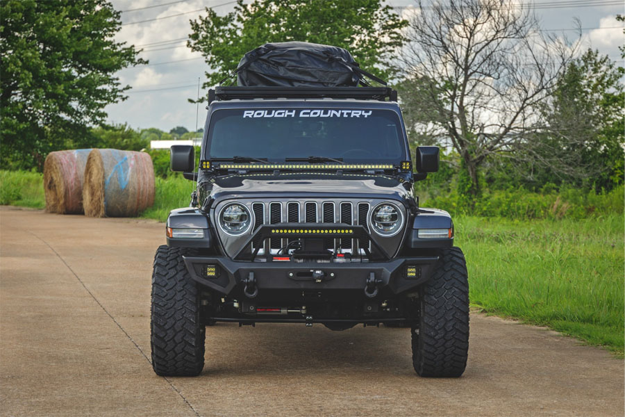 Rough Country Hard Top Extruded Roof Rack - JL