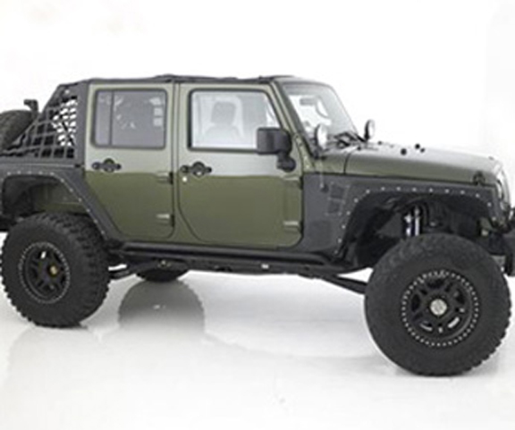 Smittybilt XRC Armor Corner Guards Black - JK 4Dr