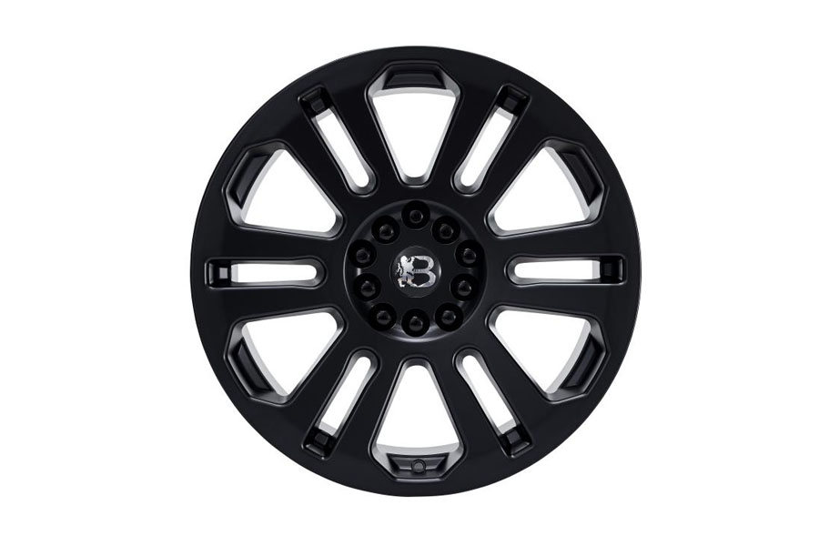 Bawarrion ATRAX 10-BOLT 20x8.5 5x5/5x5.5 18mm Wheel - Matte Black w/ Chrome Logo - JL/JT