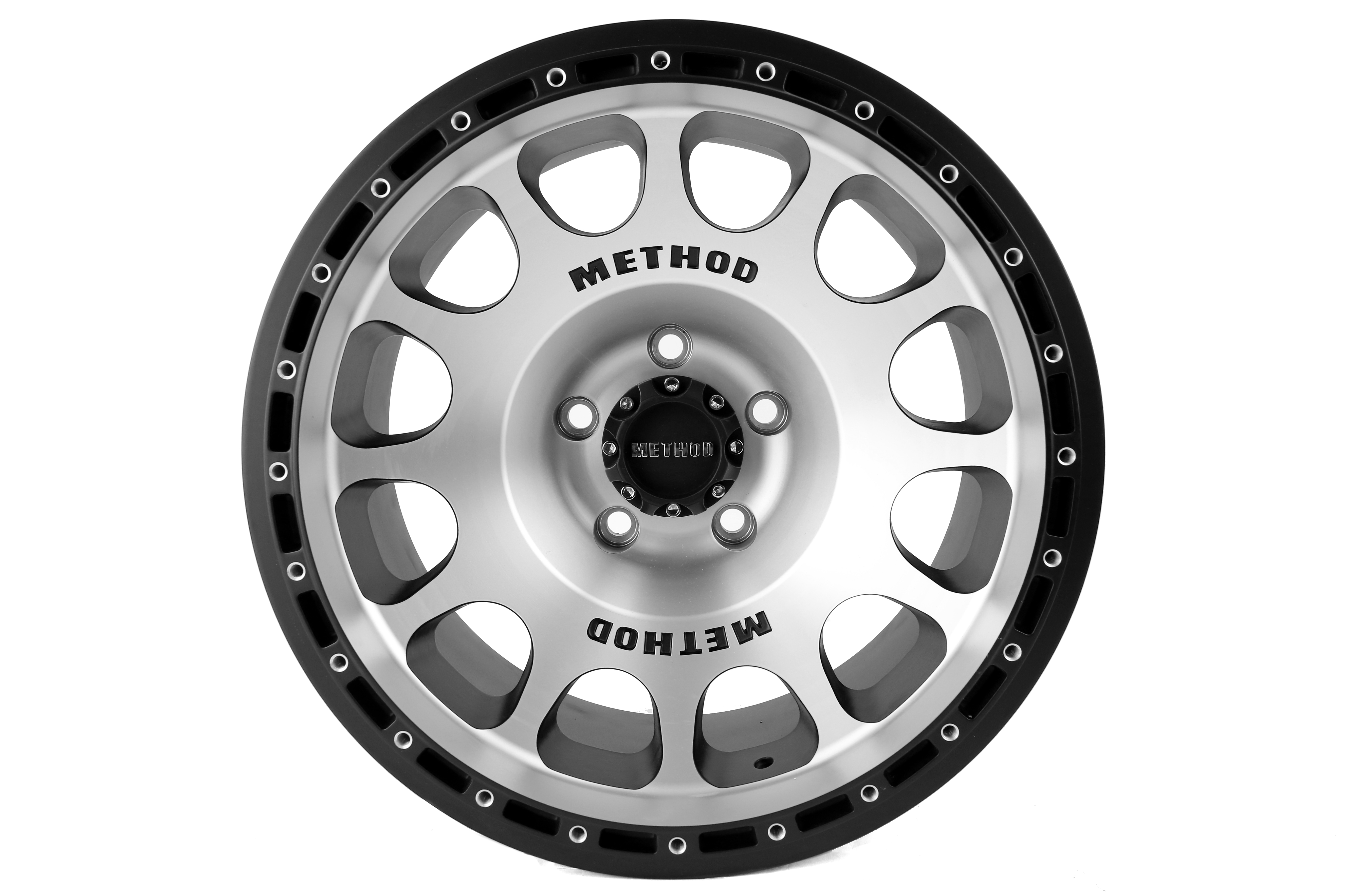 Method Race Wheels 105 Series Wheel Silver Matte Black Ring 17x9 5x5 - JT/JL/JK
