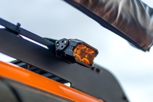 Morimoto 2Banger HXB LED Pod, Flood, Yellow, Pair