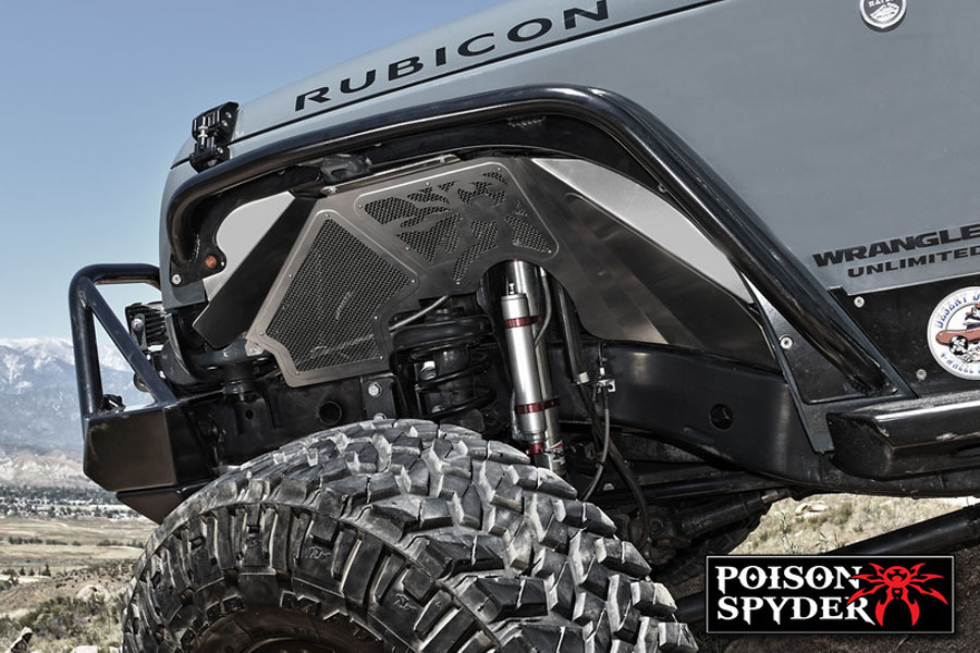 Poison Spyder Vented Inner Fenders - Raw - JK