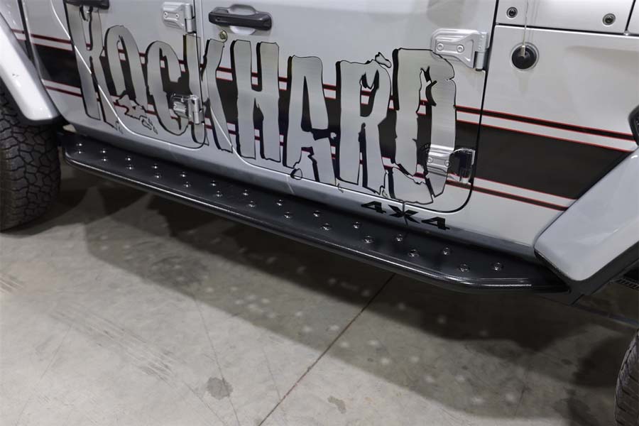 Rock Hard 4X4 RHX Series Tube Slider Rocker Guards - Flat Step - JT