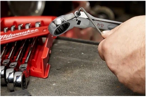 Milwaukee Tool 15pc SAE Flex Head Ratcheting Combination Wrench Kit