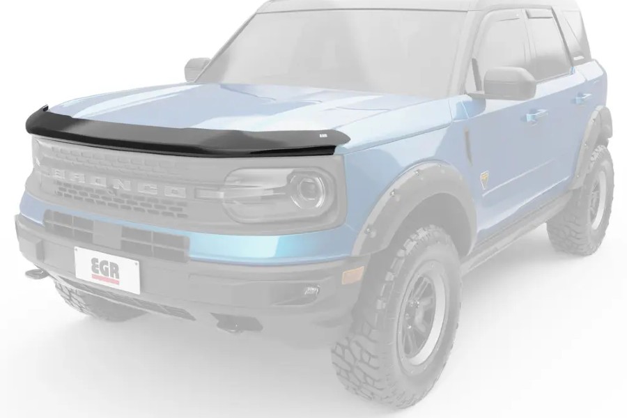 EGR USA Superguard Hood Guard, Dark Smoke Finish - Bronco Sport 2021+