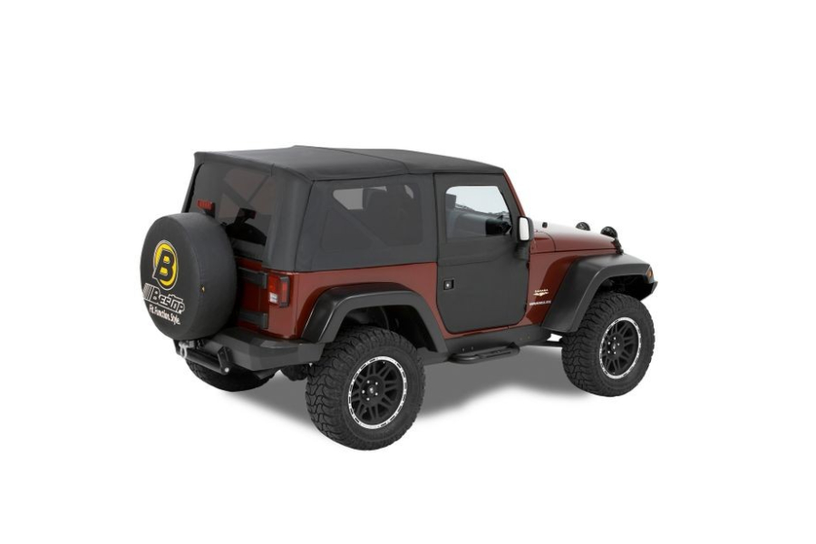Jeep Jk Bestop 2 Piece Front Door Set Black Twill Jeep Rubicon 2007 2018 51798 17 Northridge4x4