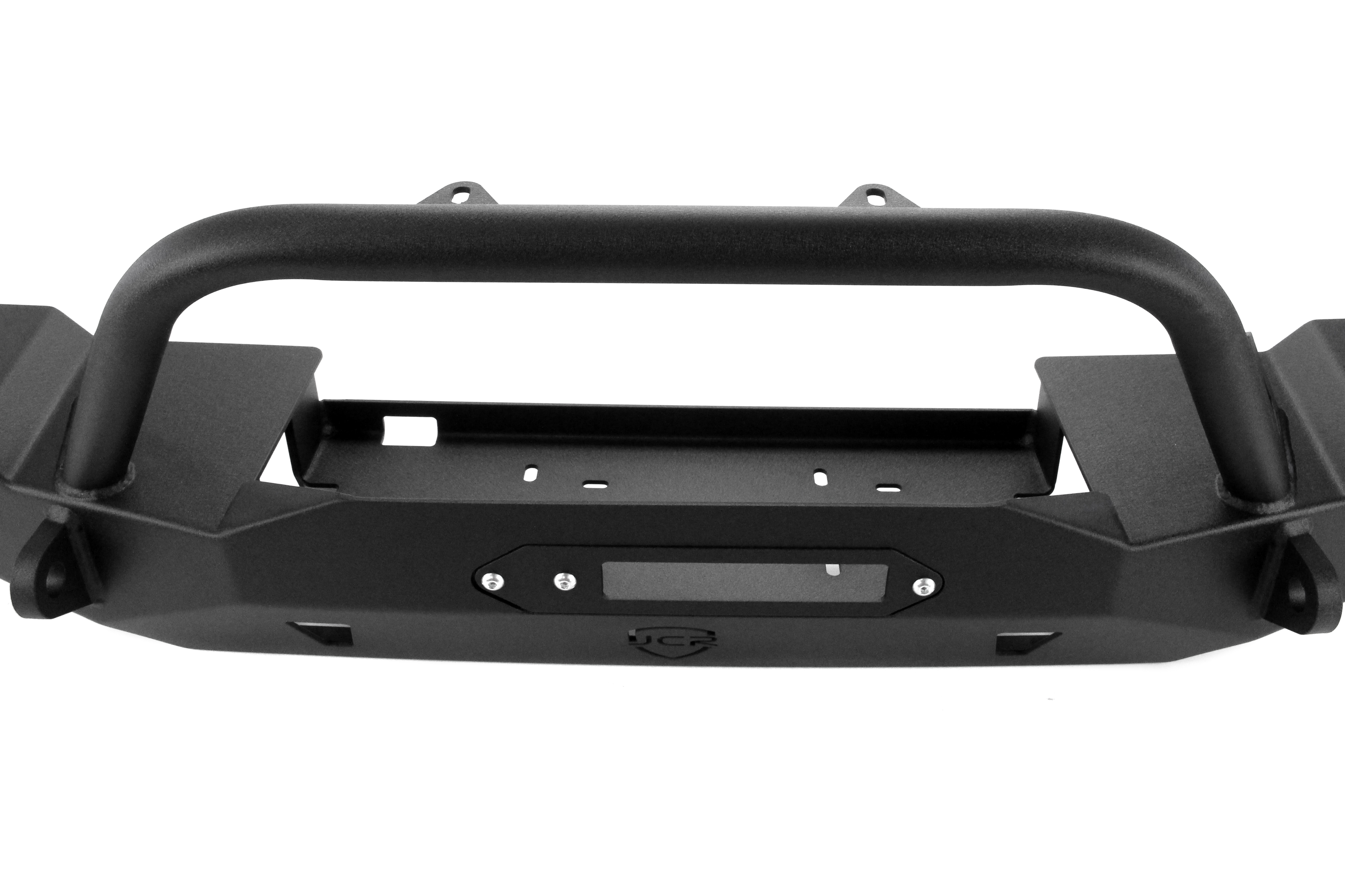 JCR Offroad Crusader Mid Width Front Bumper w/Bull Bar Black - JK