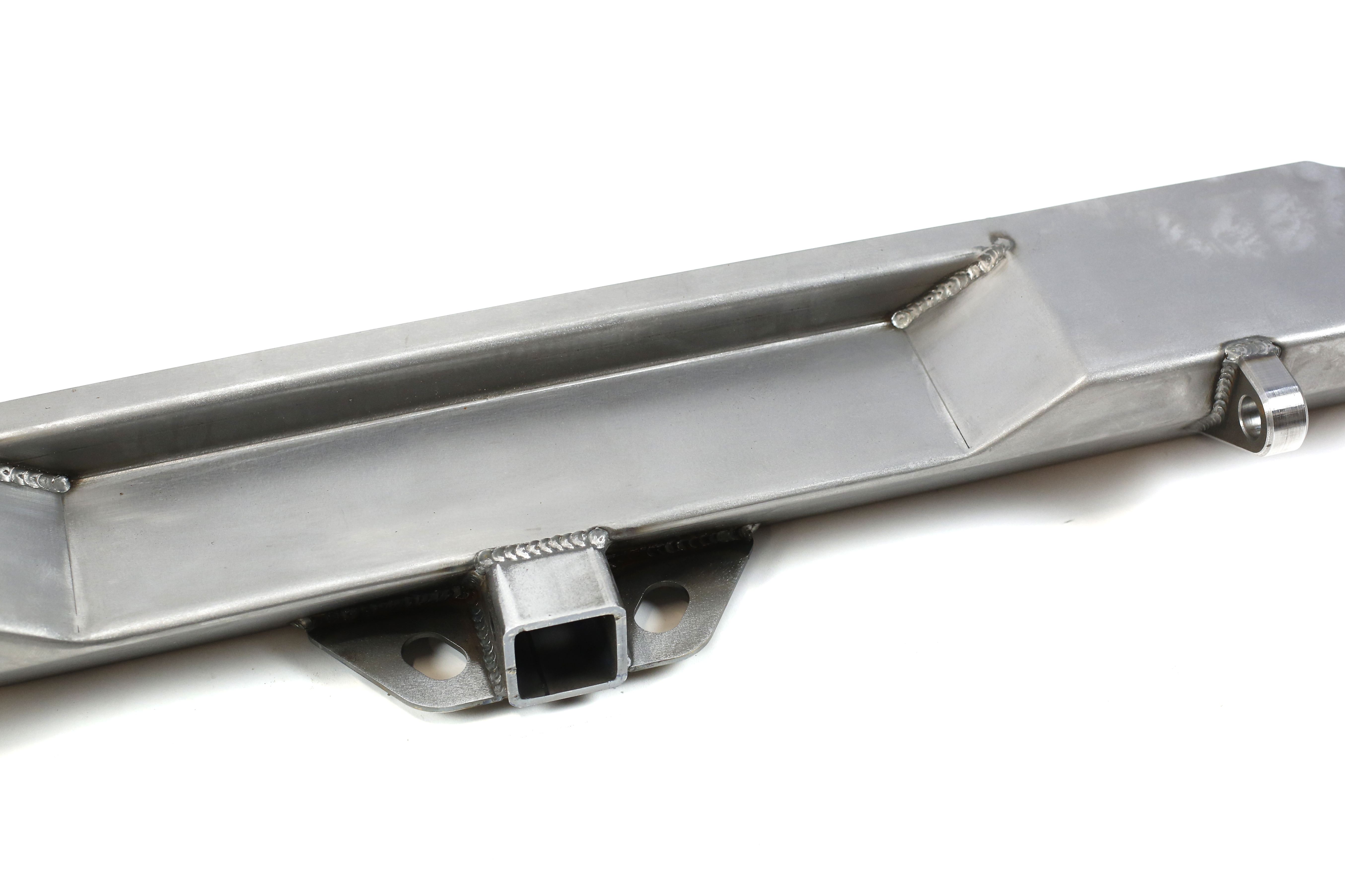 Poison Spyder RockBrawler Rear Bumper w/Tire Carrier and Shackle Tabs Bare - LJ/TJ