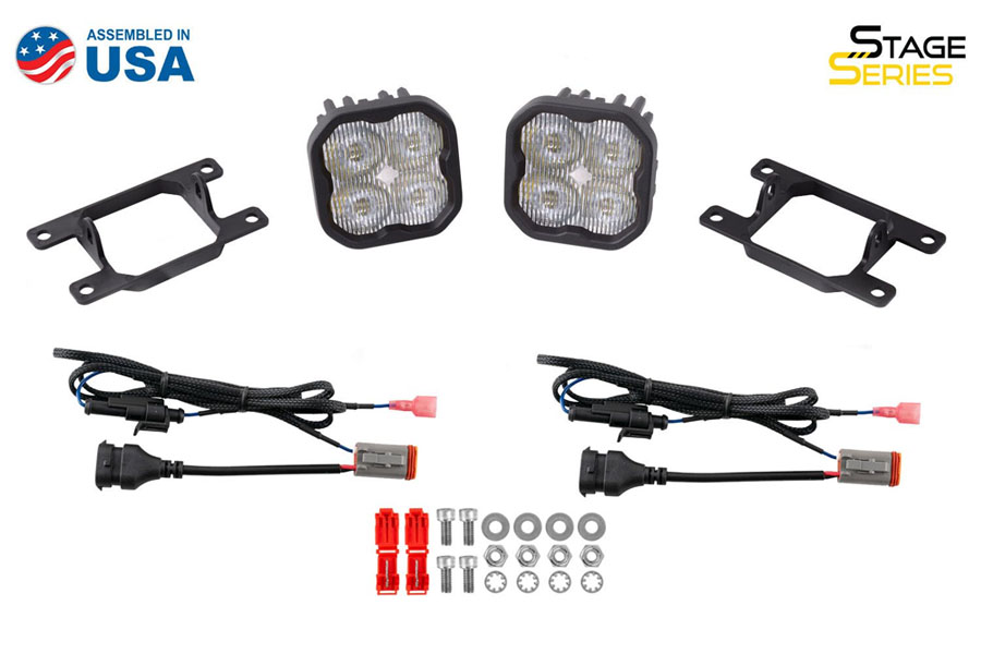 Diode Dynamics SS3 LED Fog Light Kit, Sport - White SAE Fog - 2021+ Bronco
