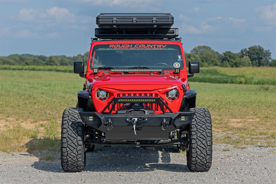 Rough Country Full Width Front Trail Bumper  - JT/JL/JK