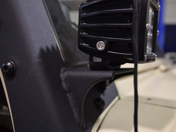 Ace Engineering A-Pillar 50in Cube Tab Light Mounts Black - JK