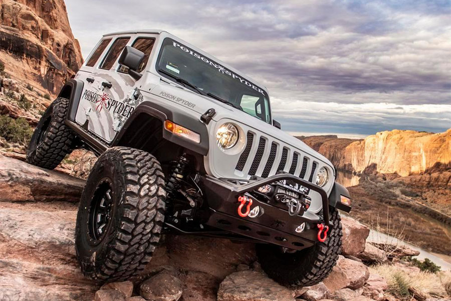 Poison Spyder Crawler Front Bumper - Black - JL/JT
