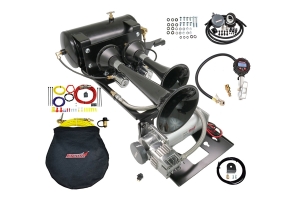 Complete Bolt-On Dual Train Horn System - TJ/LJ