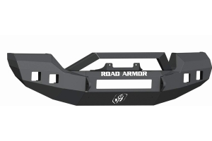 Road Armor Stealth Front Full Width Winch Bumper w/ Bar Guard - Texture Black  - JT/JL Rubicon          