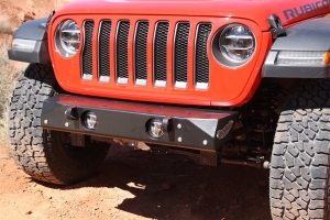 Rock Hard 4x4 Aluminum Freedom Series Grille-Width Stubby Front Bumper - JT/JL 