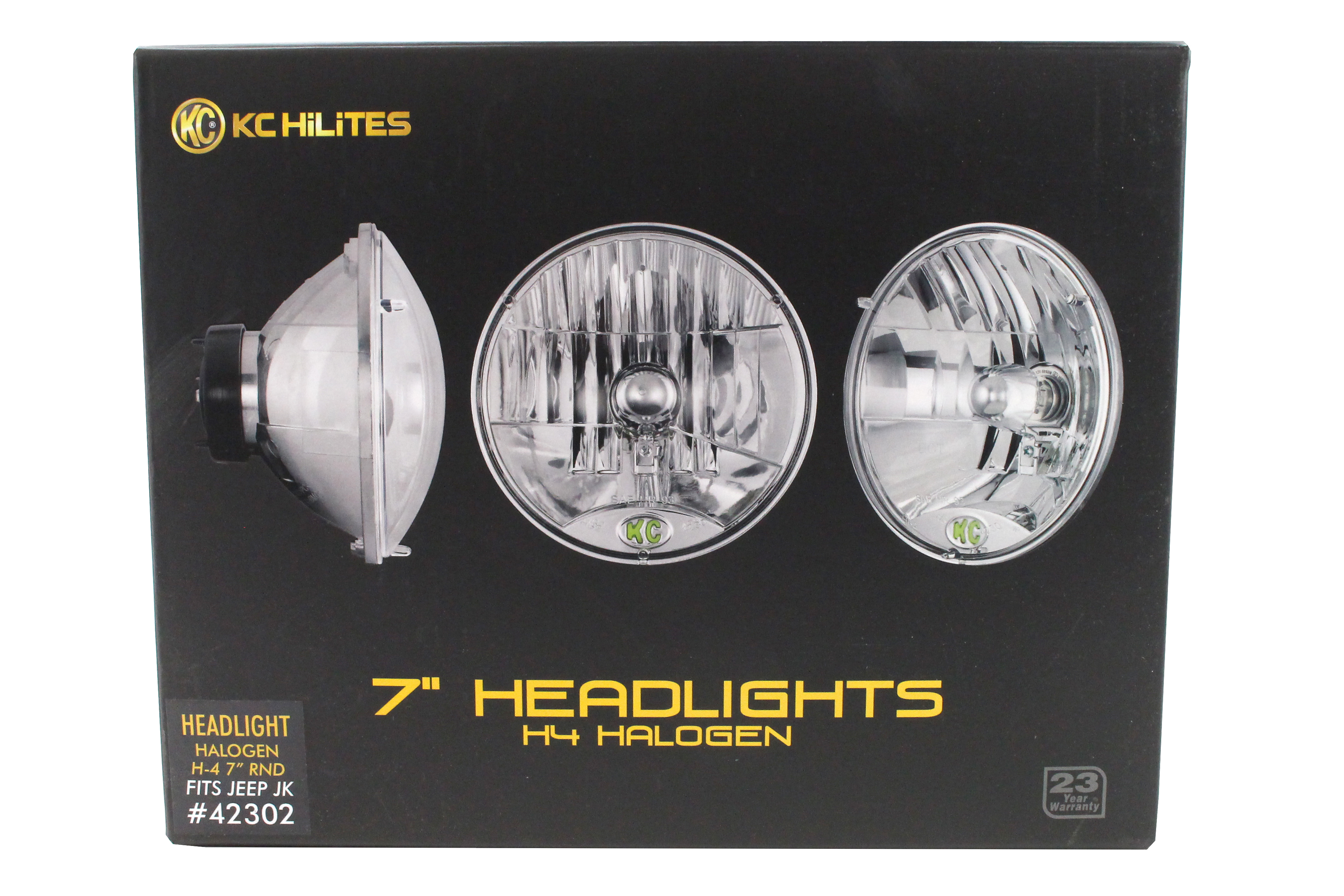 KC HiLiTES H4 Headlight Conversion Kit  - JK