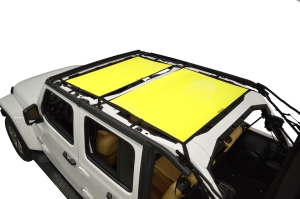 Dirty Dog 4x4 Sun Screen Front and Rear - Yellow - JL 4DR