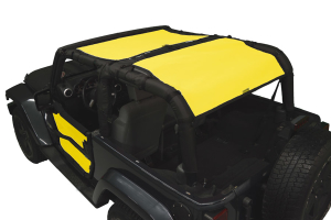 Dirty Dog 4x4 Sun Screen Front and Rear, Yellow - JK 2dr