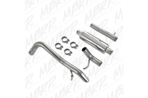 MBRP XP Series Off Road Cat Back Exhaust System T-409, Stainless Steel - JK 2DR