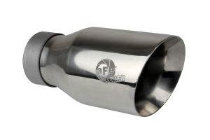 aFe Power Large Bore-HD 3in DPF-Back Exhaust System - Polished - JL Diesel 