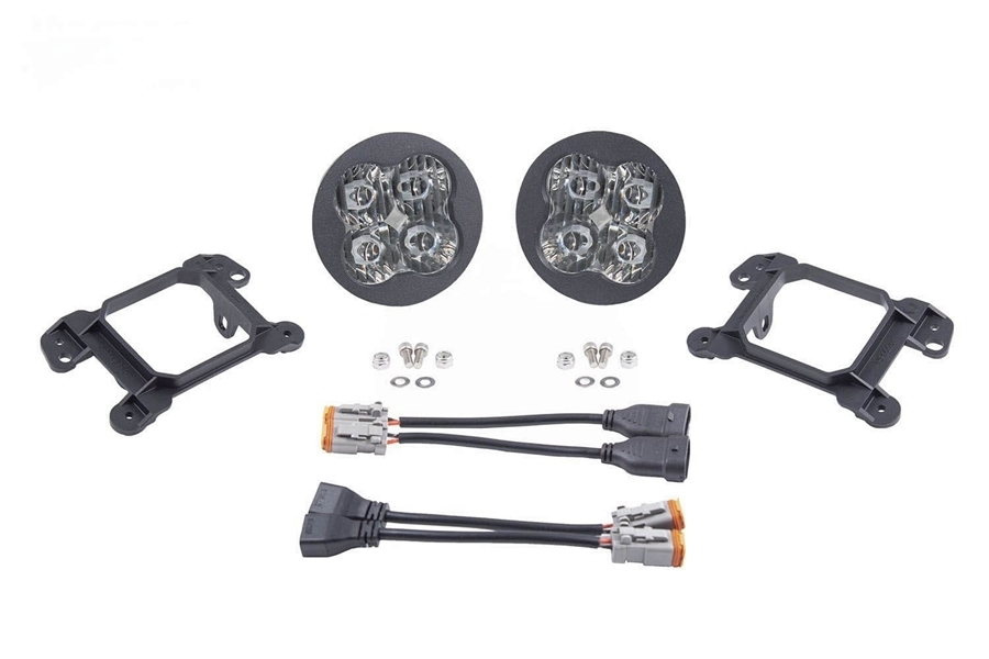 Diode Dynamics SS3 Sport LED Fog Light Kit, White - Pair - JT OverLand/Rubicon w/ Plastic Bumper
