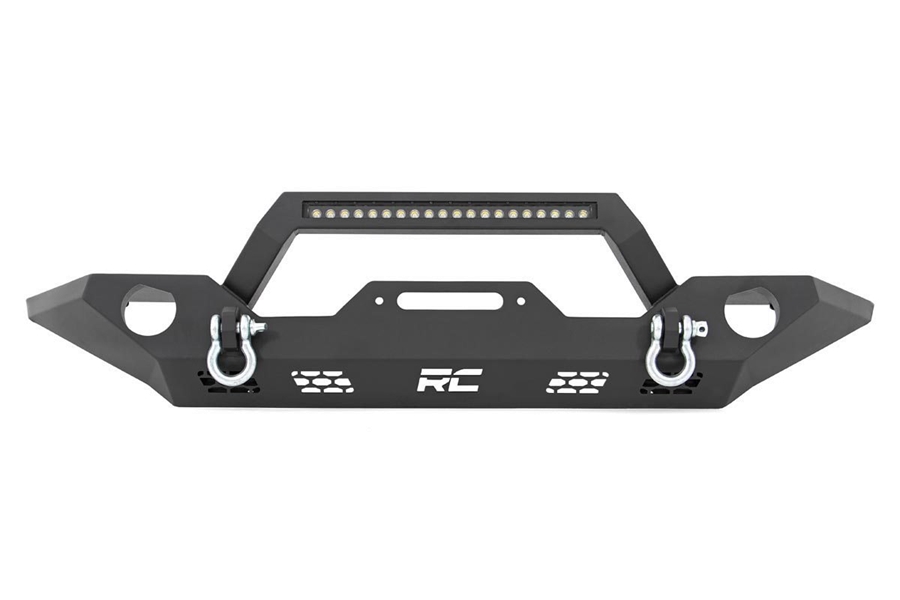 Rough Country Front Full Width LED Winch Bumper  - JT/JL/JK