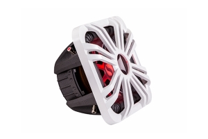 Kicker 10in Square White LED Grille 