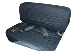 Bestop Rear Bench Seat Cover - Black Denim - YJ/CJ7/CJ5