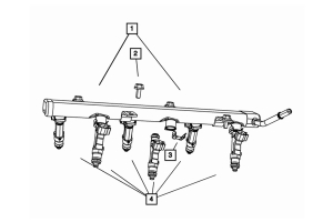 Mopar Fuel Rail - JK 2007-11 3.8L