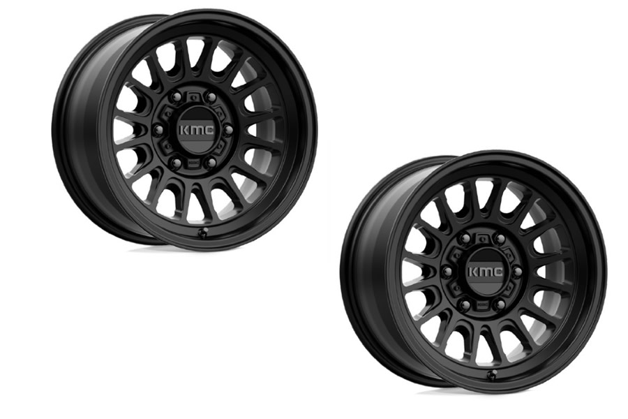 KMC Wheels KM724 Impact OL Wheel Package Jeep Unlimited Rubicon 20172018 KM724WHEELPKG
