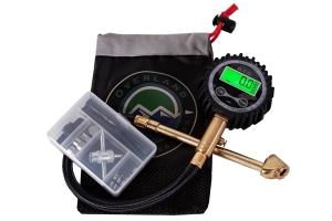 Overland Vehicle Systems Digital Tire Gauge w/ Valve Kit and Storage Bag