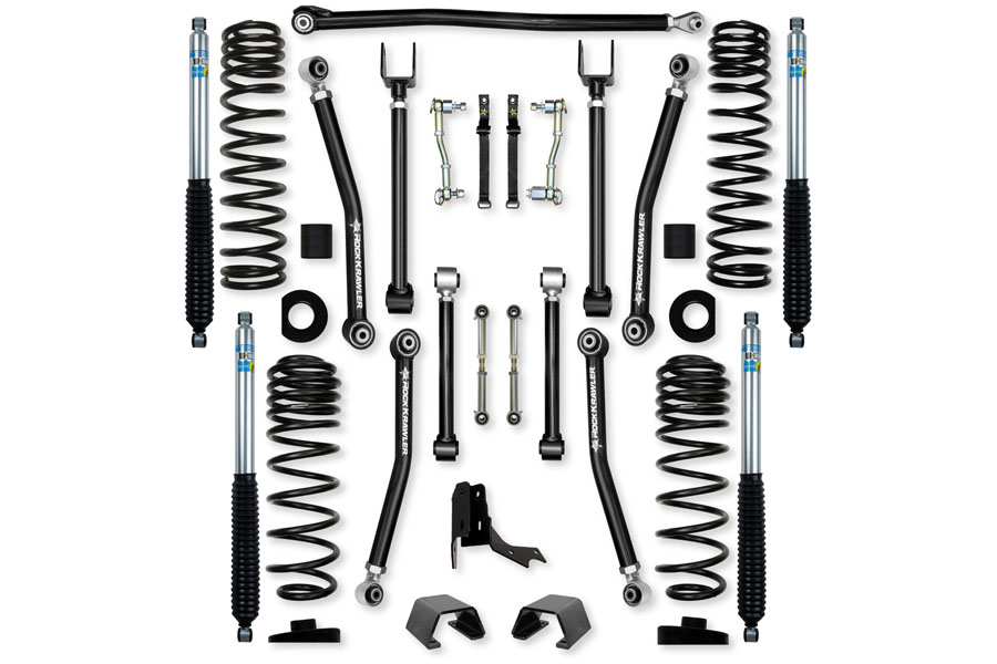 Rock Krawler 3.0in Adventure-X Mid-Arm System - Bilstein Shocks ( Part Number: JT30AXM-DB51)