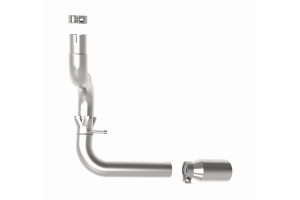 aFe Power Large Bore-HD 3in DPF-Back Exhaust System - Polished - JL Diesel 