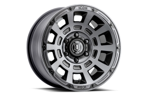 Icon Vehicle Dynamics Thrust Smoked Satin Black Wheel - 17x8.5  5x5 - JT/JL/JK